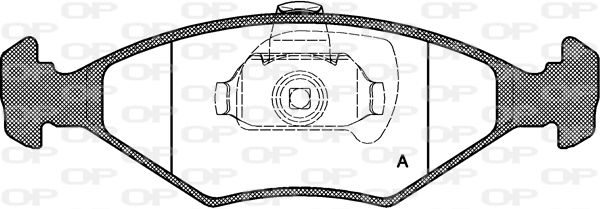 OPEN PARTS Комплект тормозных колодок, дисковый тормоз BPA0281.40